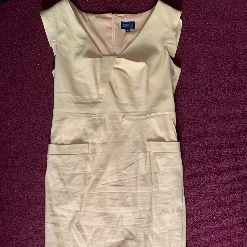 Adriana Papell Yellow Dress